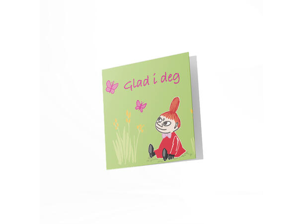 Mummi dobbeltkort - Glad i deg 12 cm Mummi