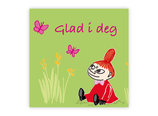 Mummi dobbeltkort - Glad i deg 12 cm Mummi 