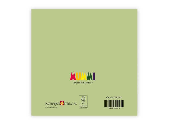 Mummi dobbeltkort - Gratulerer 12 cm Mummi 