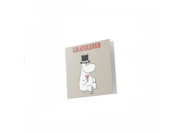 Mummi dobbeltkort - Gratulerer 7,5 cm Mummi