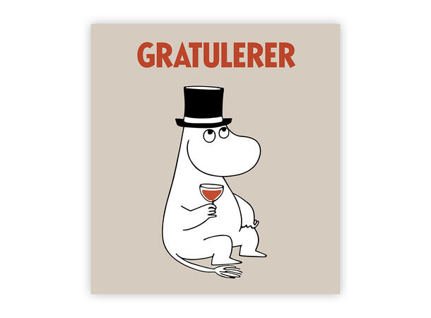 Mummi dobbeltkort - Gratulerer 7,5 cm Mummi 