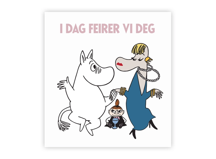 Mummi dobbeltkort - I dag feirer vi deg 7,5 cm Mummi 
