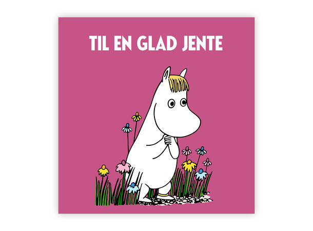 Mummi dobbeltkort - Til en glad jente 12 cm Mummi 