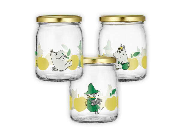 Mummi glasskrukke + 4 klistremerker 0,5 liter