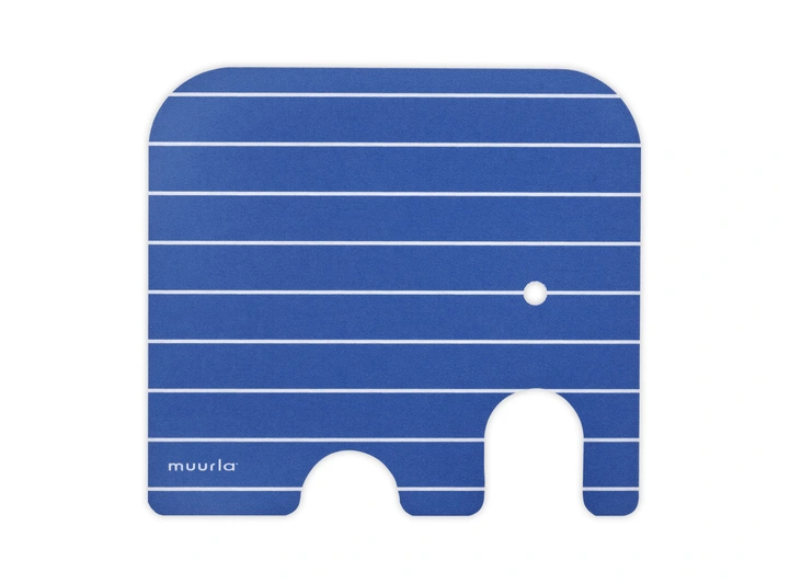 Muurla Glassbrikke - Elefant blå 11 x 10 cm 