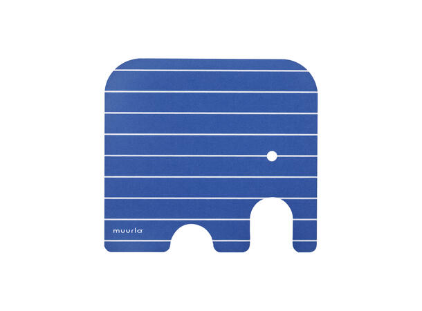 Muurla Glassbrikke - Elefant blå 11 x 10 cm