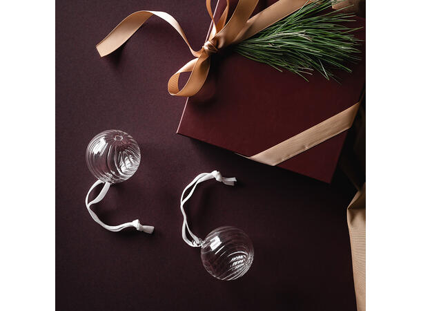 Muurla glasskule - Gjennomsiktig 6cm