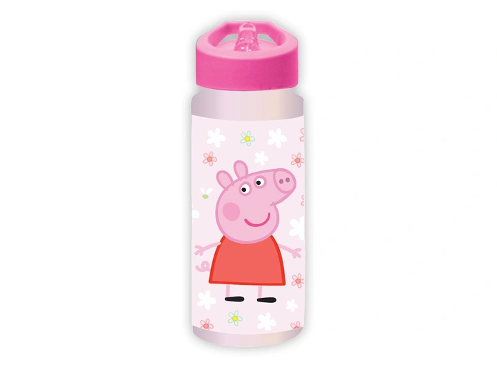 Peppa Gris - Drikkeflaske blomster 