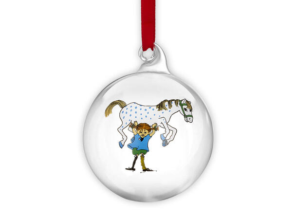 Pippi Julekule - Pippi og hesten 7 cm 