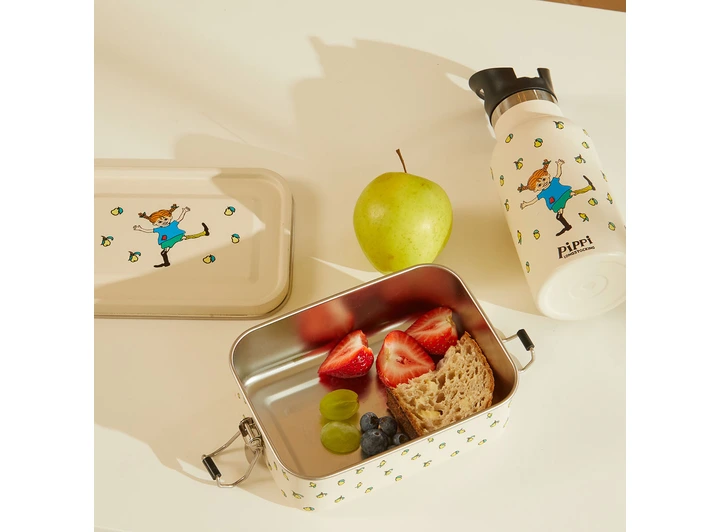 Pippi Langstrømpe - Matboks beige 1200ml 