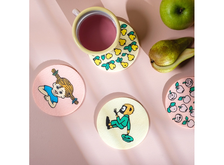 Pippi glassbrikker - Frukt 4 stk 
