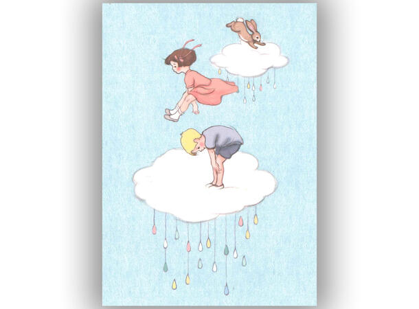 Belle & Boo - Postkort Cloud A6