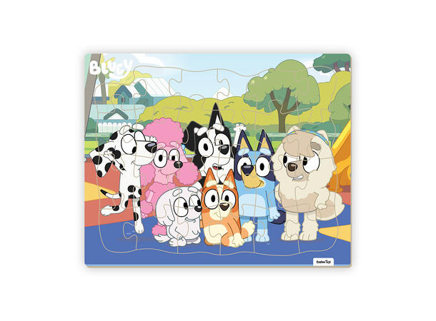Bluey Rammepuslespill - Venner 24 brikker