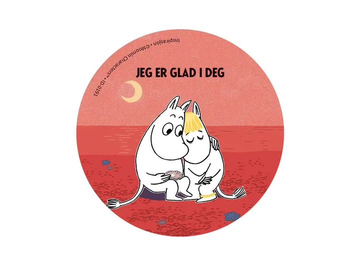 Magnet Mummi - Jeg er glad i deg 5,6 cm 