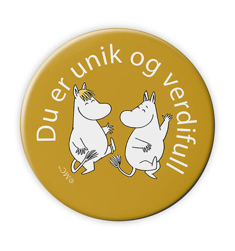 Magnet  Mummi - Du er unik og verdifull 5,6 cm
