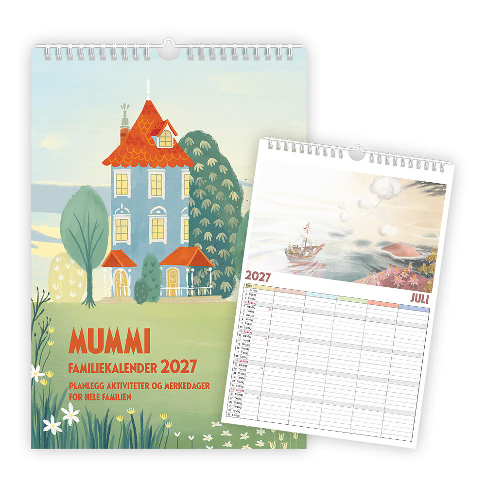 Finoly Wandkalender in het Engels Januari 2026 tot Juni 2027 (18
