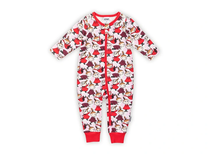 Mummi Pyjamas - Skyggelek Rød 62 Babyklær fra Mummi 