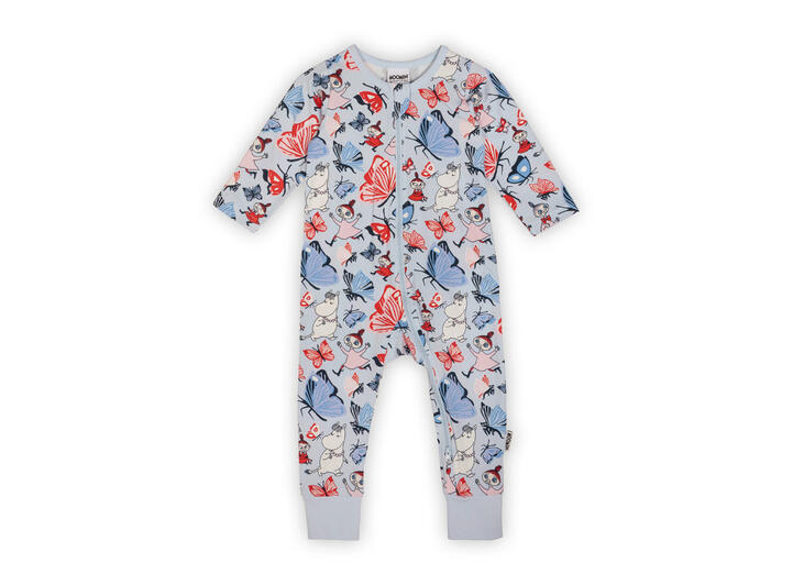 Mummi Pyjamas - Sommerfugl Blå 92 Babyklær fra Mummi 