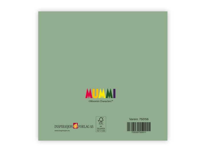 Mummi dobbeltkort - Båt 12 cm Mummi 