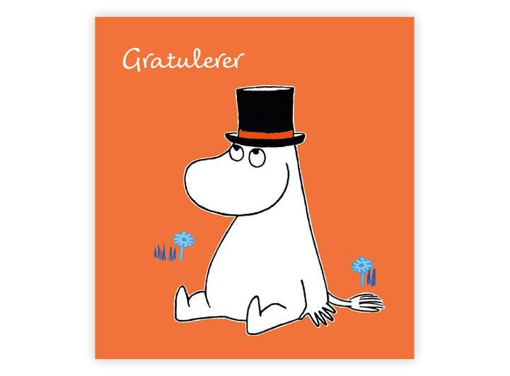 Mummi dobbeltkort - Gratulerer 7,5 cm Mummi 