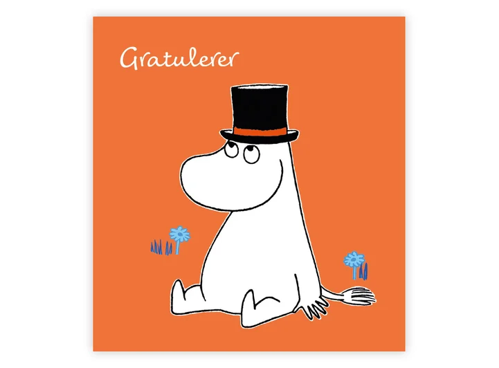 Mummi dobbeltkort - Gratulerer 7,5 cm Mummi 