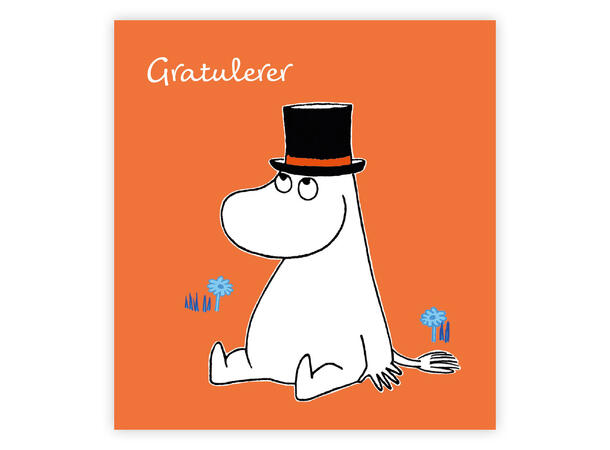 Mummi dobbeltkort - Gratulerer 7,5 cm Mummi