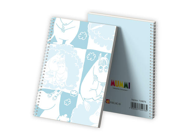Mummi notatbok A6 Blå Mummi