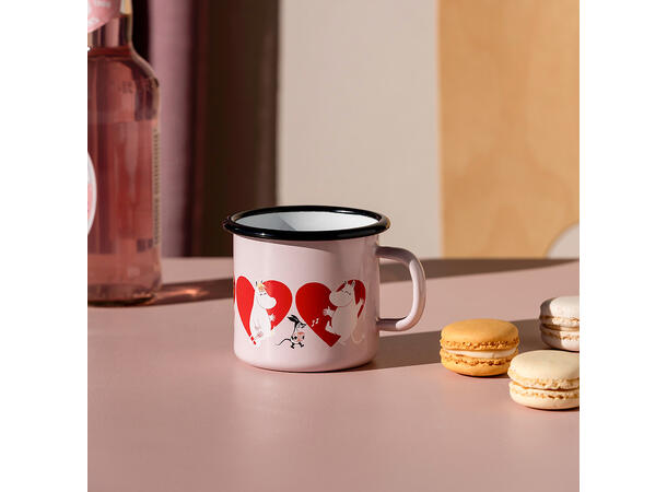 Mummikopp Emalje - Hjerte 2,5 dl