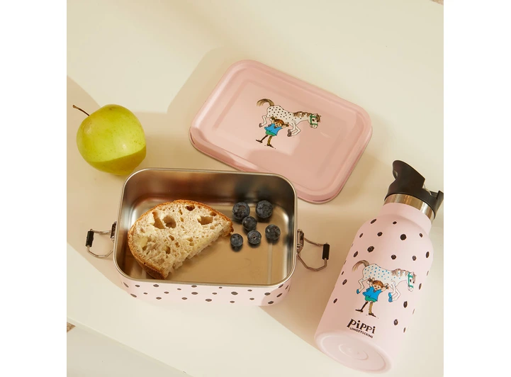 Pippi Langstrømpe - Matboks rosa 1200ml 