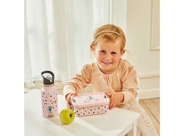 Pippi Langstrømpe - Matboks rosa 1200ml
