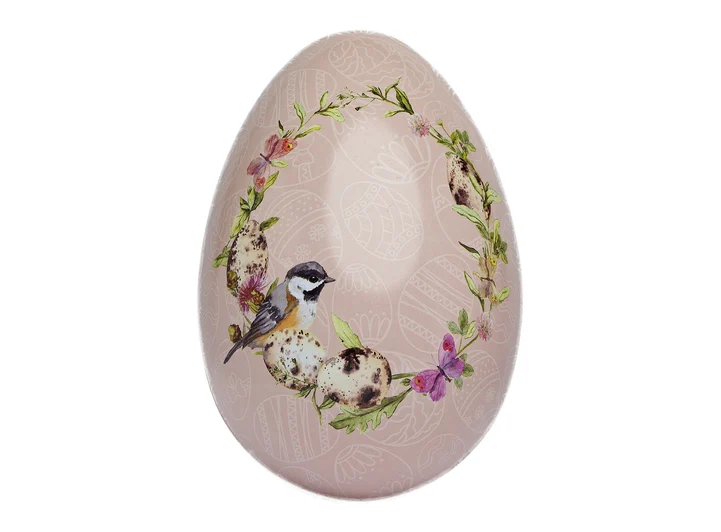 Påskeegg Rosa Krans 15 cm 