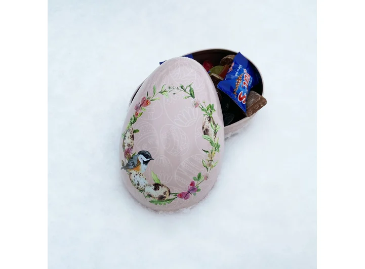 Påskeegg Rosa Krans 15 cm 