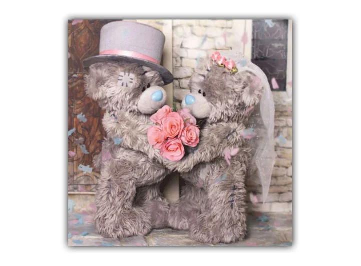 3D Doble Kort Me To You - Bryllup 3D Kort 
