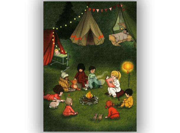 Belle & Boo - Postkort Campfire A6