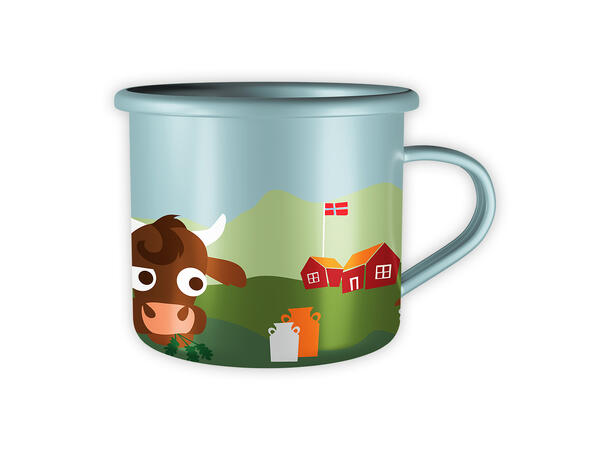 Blafre emaljekopp - Gård 2,5 dl 