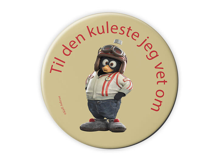 Flåklypa Magnet - Til den kuleste jeg 5,6 cm 