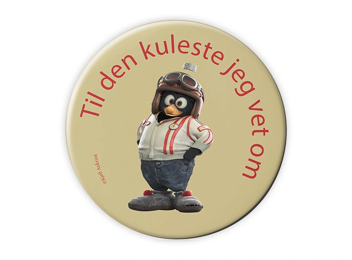 Flåklypa Magnet - Til den kuleste jeg 5,6 cm 