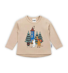 Mummi Genser - Gårdsfest Beige Babyklær fra Mummi