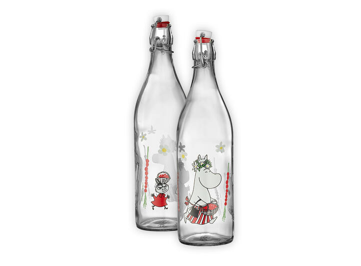 Mummi Glassflaske - Jordbær 1 l 