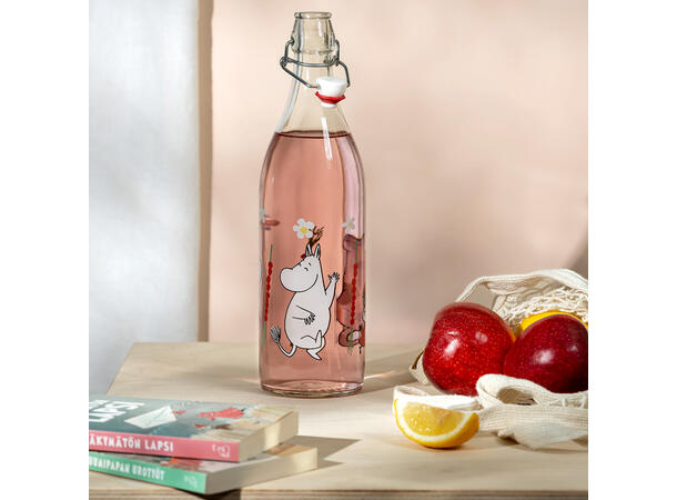 Mummi Glassflaske - Jordbær 1 l