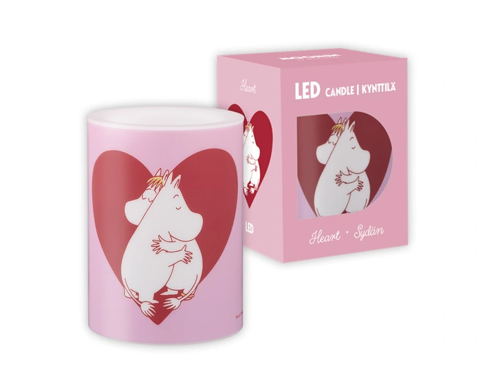 Mummi LED-lys - Hjerte 10 cm 