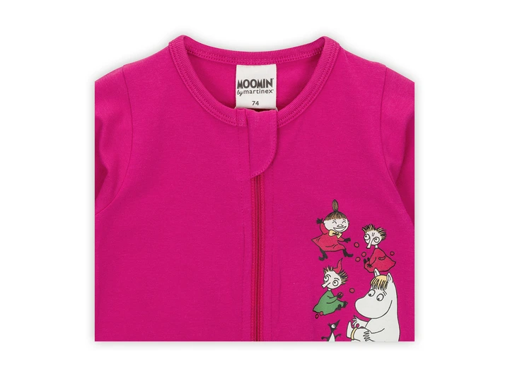 Mummi Pyjamas - Virrvarr Fuksia 62 Babyklær fra Mummi 