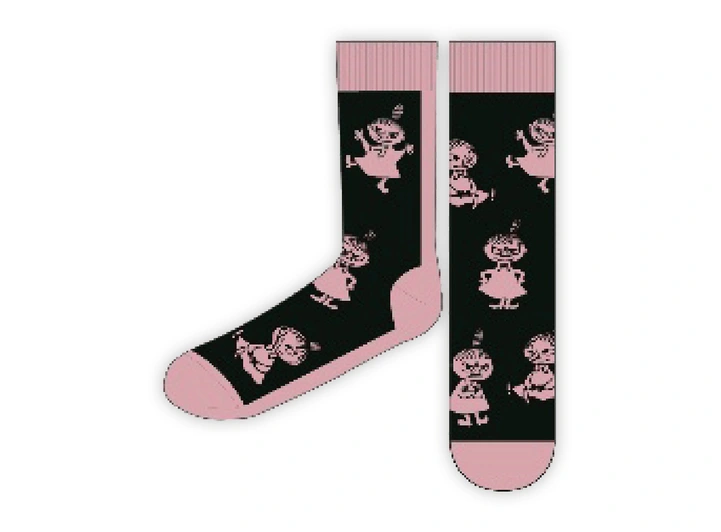 Mummi Sokker - Lille My Rosa/Svart 36/38 Voksenklær fra Mummi 