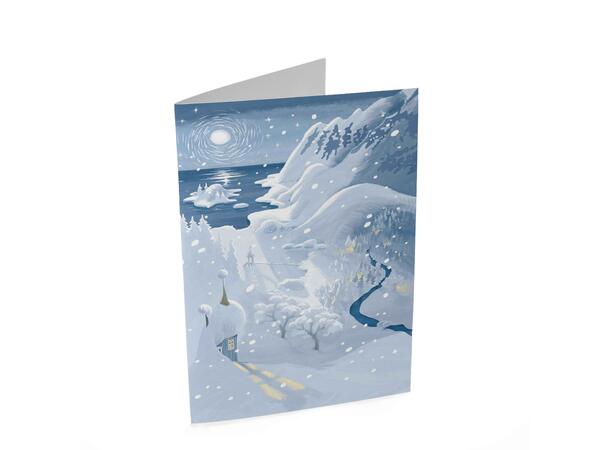 Mummi dobbeltkort- Vinter i Mummidalen 17 cm  Mummi