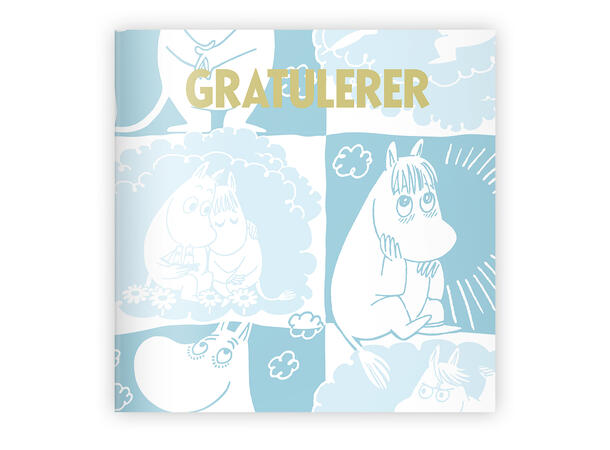 Mummi dobbeltkort - Gratulerer 7,5 cm Mummi