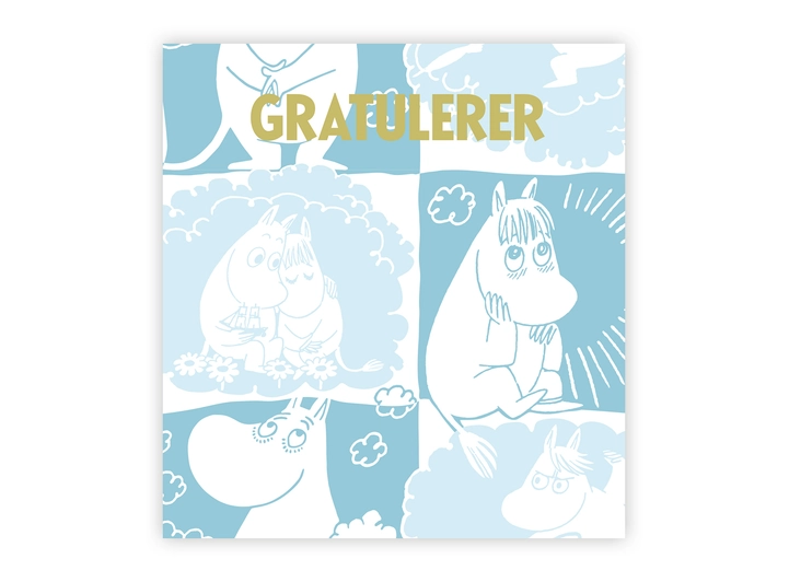 Mummi dobbeltkort - Gratulerer 7,5 cm Mummi 