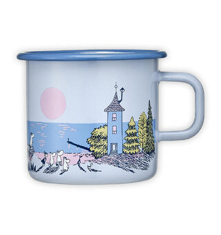 Mummikopp Emalje - Solnedgang 5,5dl
