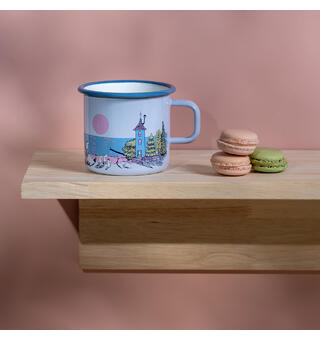 Mummikopp Emalje - Solnedgang 5,5dl