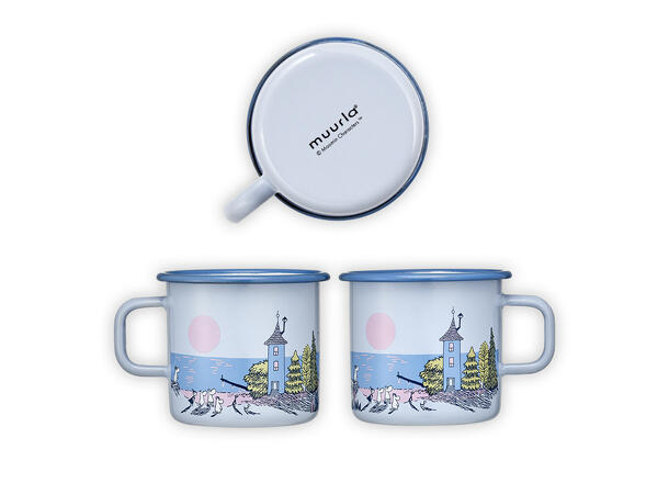 Mummikopp Emalje - Solnedgang 5,5dl