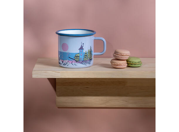 Mummikopp Emalje - Solnedgang 5,5dl